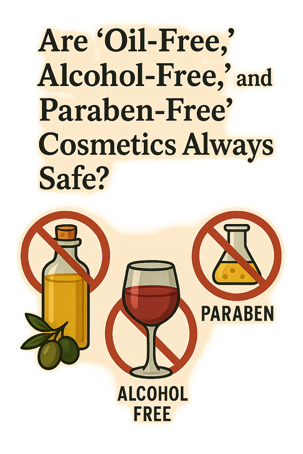 Are 'Oil-Free,' 'Alcohol-Free,' and 'Paraben-Free' Cosmetics Always Safe?