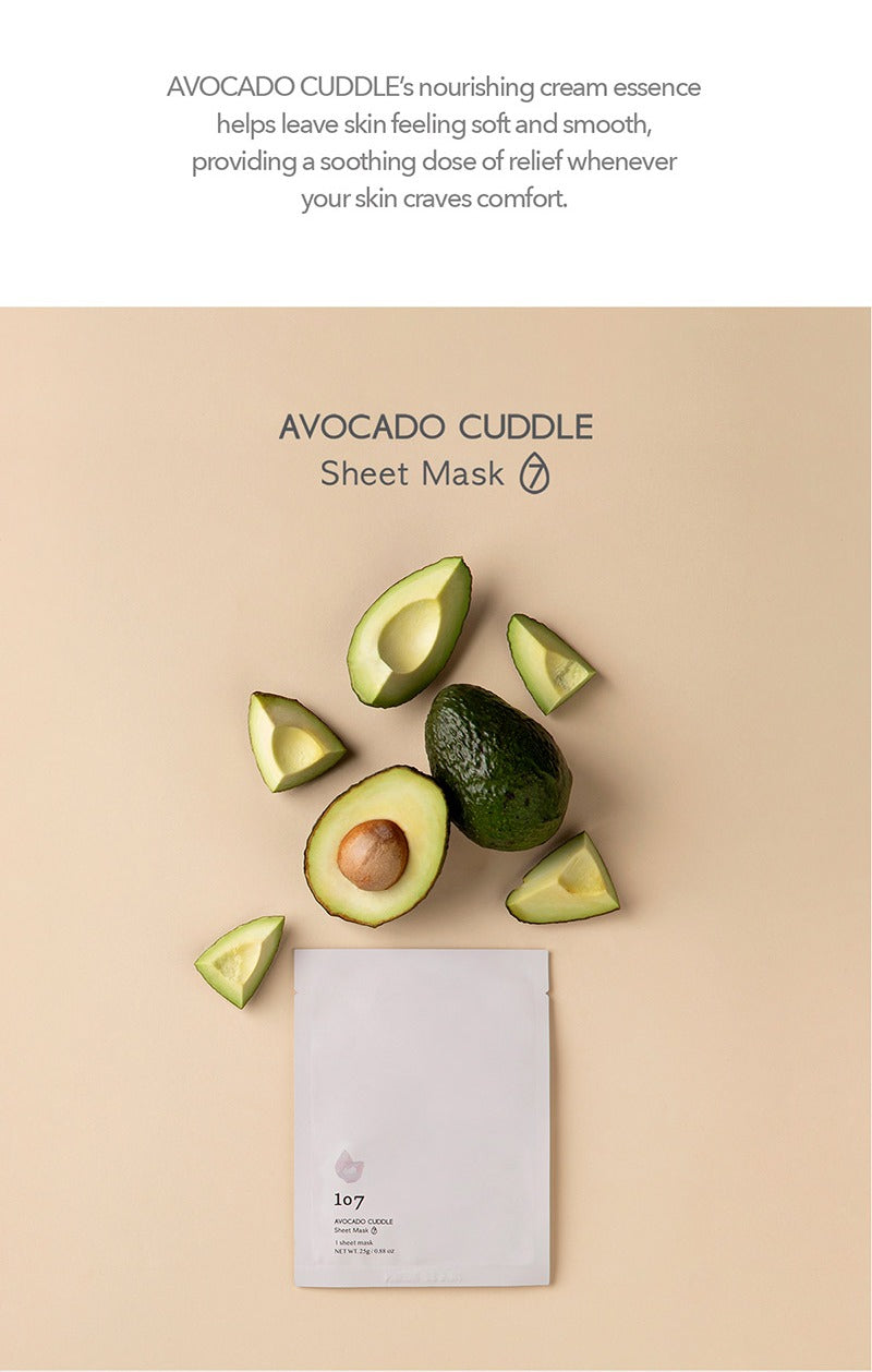 107 Avocado Cuddle Sheet Mask 25g x 5