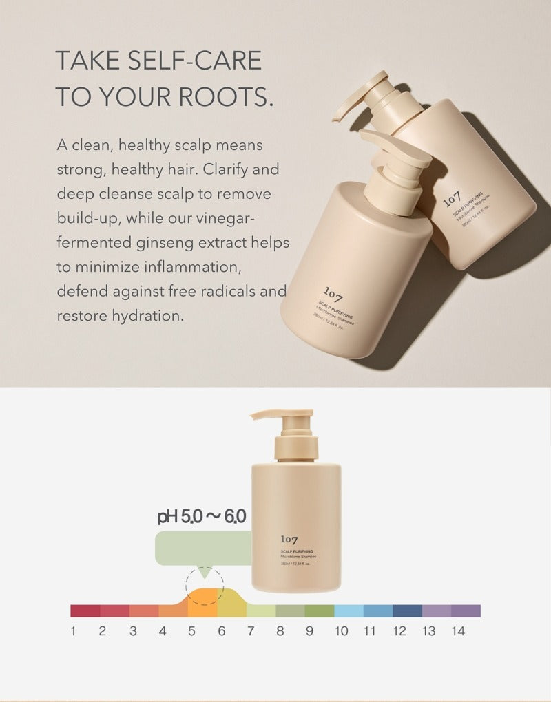 107 Scalp Purifying Microbiome Shampoo (2025 Renewal)