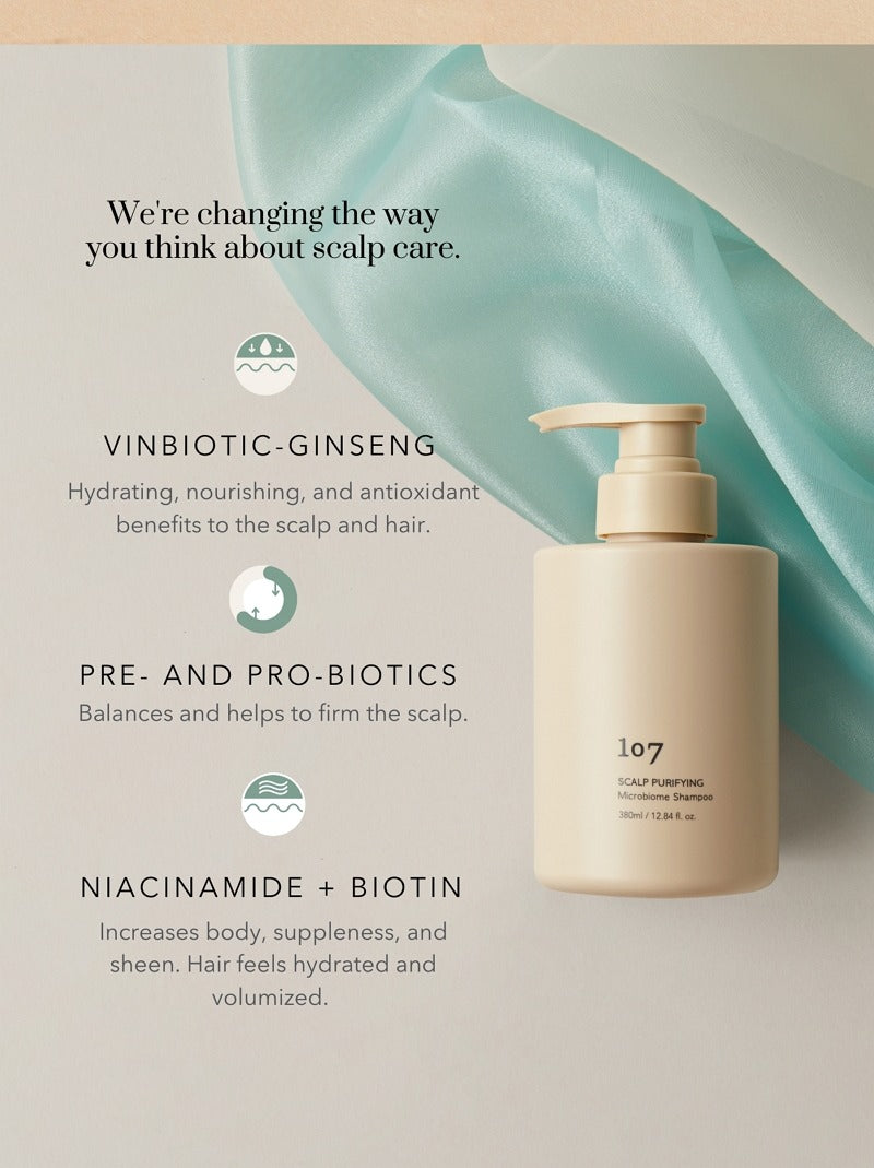 107 Scalp Purifying Microbiome Shampoo (2025 Renewal)