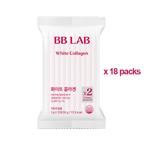 BB LAB White Collagen 18 Packs (3g x 180 Sticks)