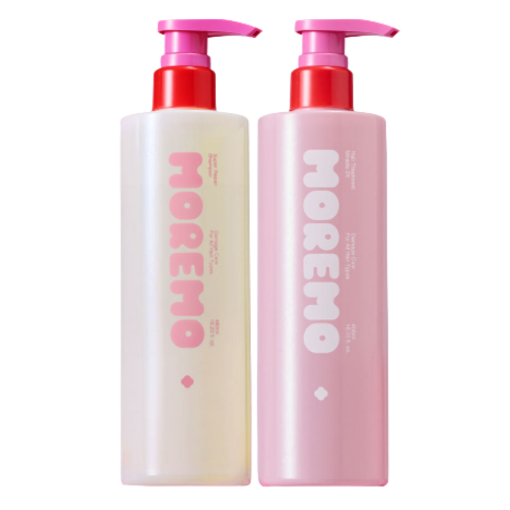 MOREMO Super Repair Shampoo 480ml + Hair Treatment Miracle 2X Hair Pack 480ml