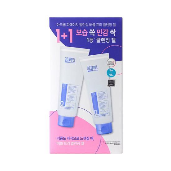 ACWELL pH Balancing Bubble Free Cleansing Gel (160ml+160ml)