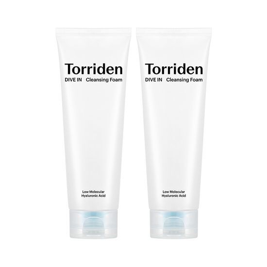 Torriden Dive In Low Molecular Hyaluronic Acid Cleansing Foam 150mL Double Set (150mL+150mL)