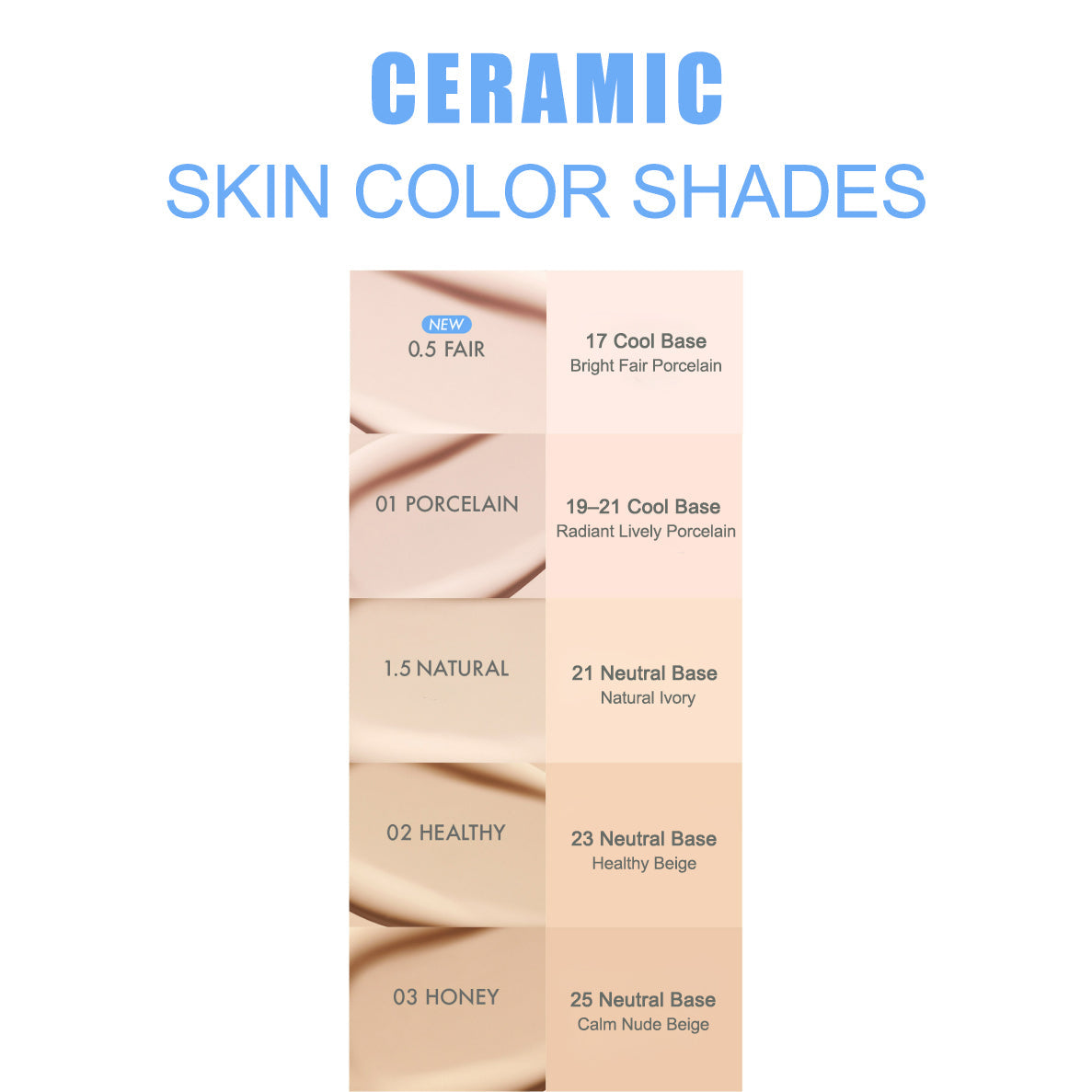 AMUSE Ceramic Skin Perfector Cushion 15g + Refill 15g (SPF40 PA++) 5 Shades1