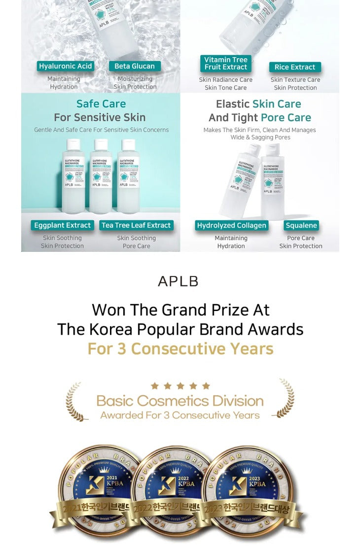 APLB Glutathione Niacinamide Cleansing Water