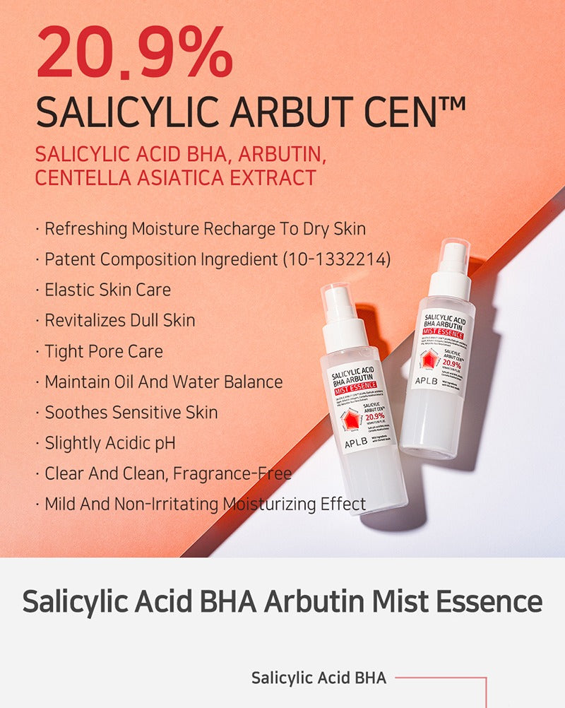 APLB Salicylic Acid BHA Arbutin Mist Essence