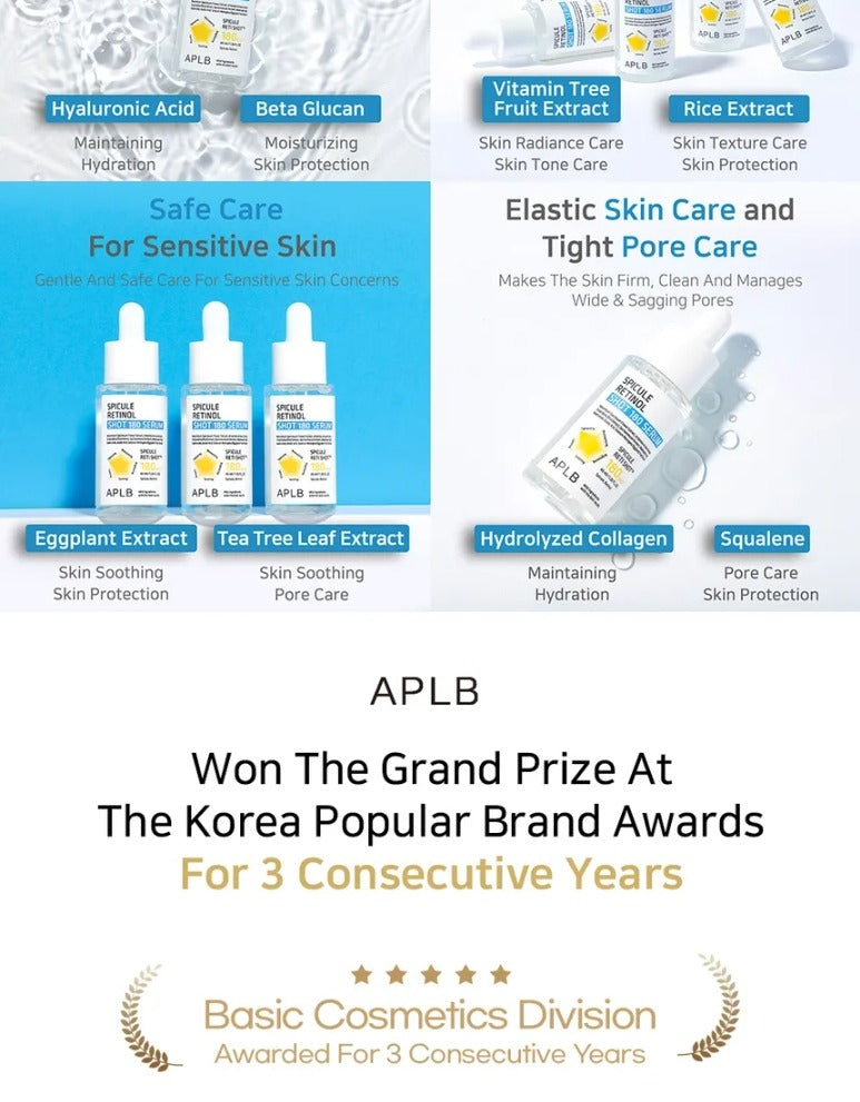APLB Spicule Retinol Shot 180 Serum