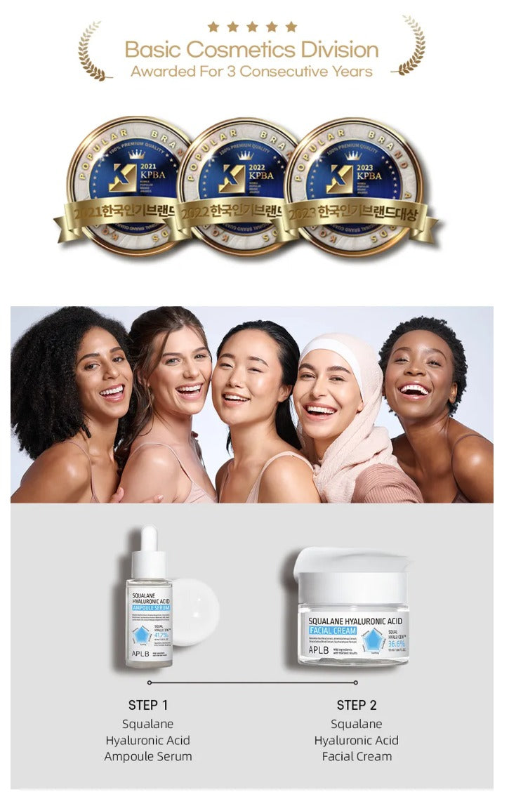 APLB Squalane Hyaluronic Acid Ampoule Serum