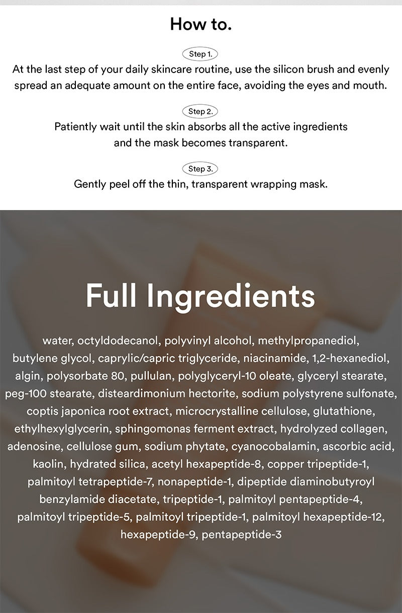Abib Dark Spot Wrapping Film Mask Glutathione