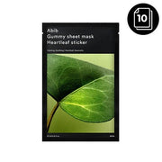 Abib Gummy Sheet Mask Heartleaf Sticker (10-Pack)