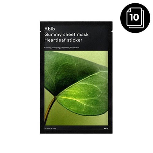 Abib Gummy Sheet Mask Heartleaf Sticker (10-Pack)