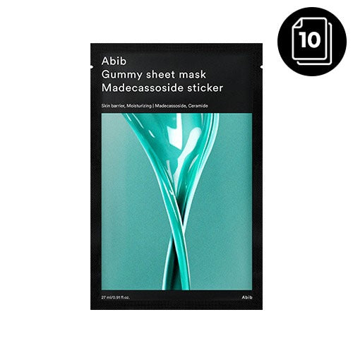 Abib Gummy Sheet Mask Madecassoside Sticker (10 Sheets)