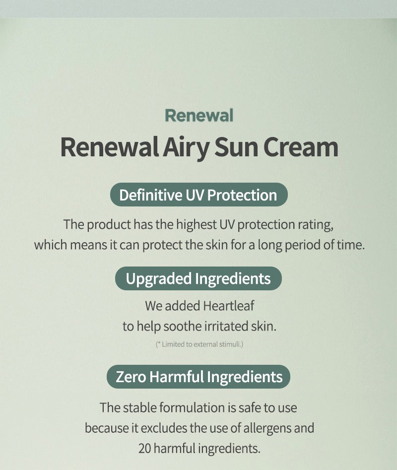 Anua Airy Sun Cream SPF 50+ PA++++
