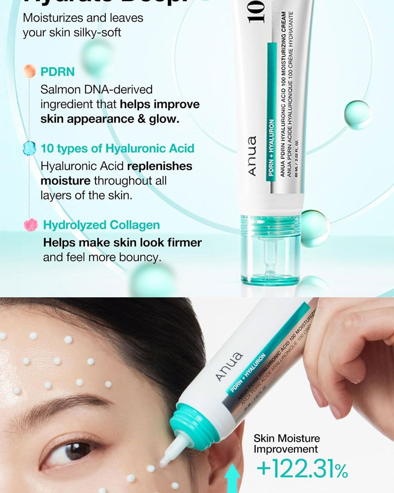 Anua PDRN Hyaluronic Acid 100 Moisture Cream