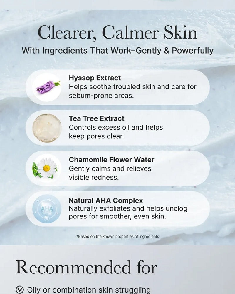 Arencia Hyssop Sebum Control Rice Cake Cleanser