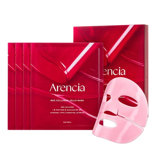 Arencia Red Collagen Jello Mask 25g × 4