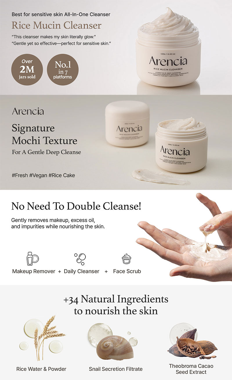 Arencia Rice Mucin Cleanser