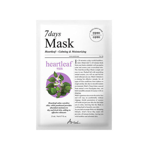 Ariul 7 Days Mask Heartleaf  P 23ml * 10ea