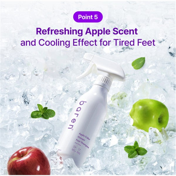 BAREN Apple Cider Vinegar Foot Shampoo 400ml