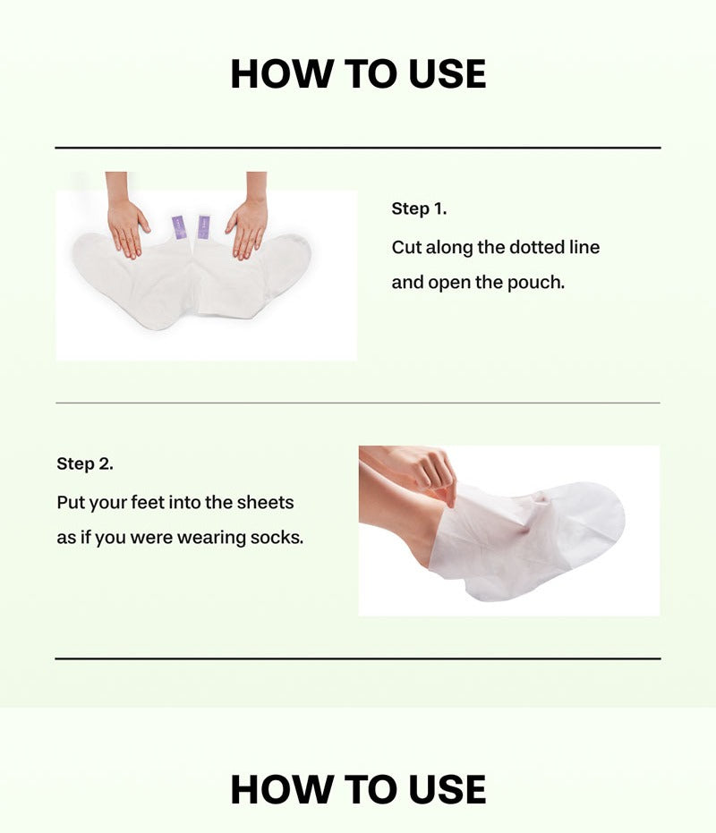 BAREN Centella Deep Soothing Ritual Foot Mask 6 Patches (3 Pairs)