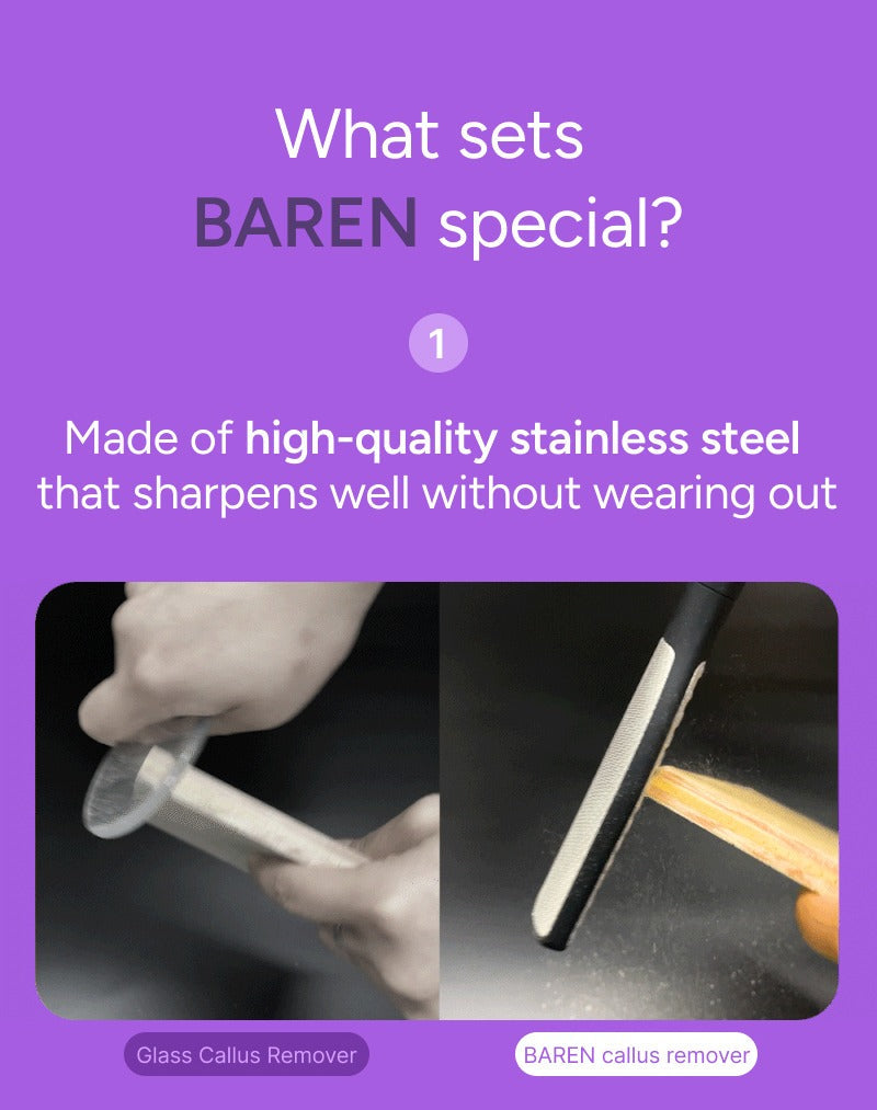 BAREN Magic Stainless Foot File (2-Way Type)