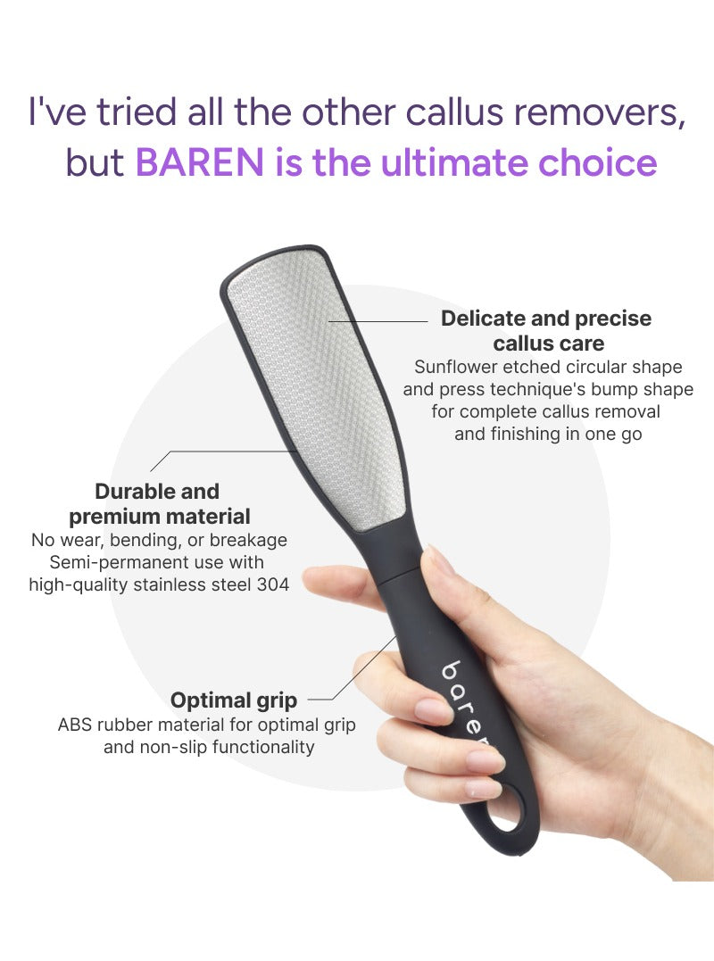 BAREN Magic Stainless Foot File (2-Way Type)