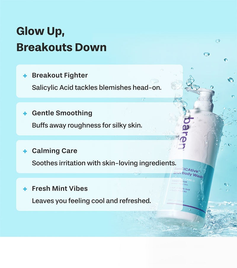 BAREN SenCICAtive BHA Body Wash 500ml