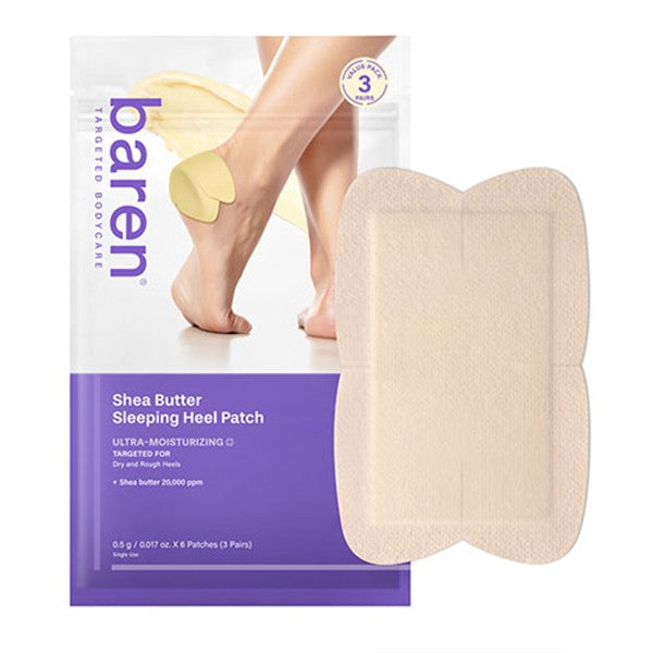 BAREN Shea Butter Sleeping Heel Patch (6 Patches / 3 Pairs)