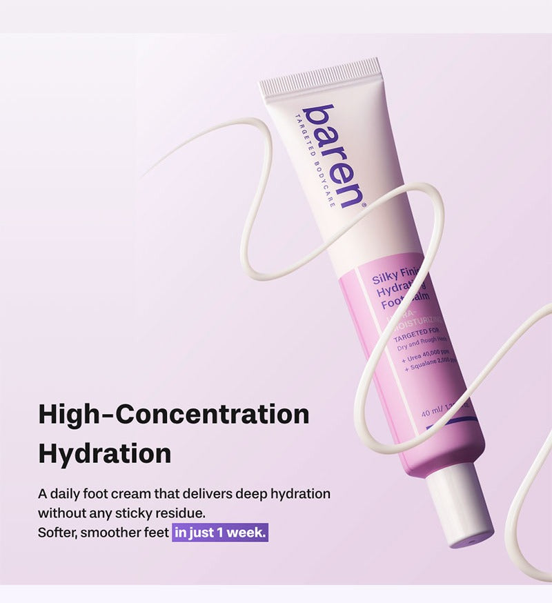 BAREN Silky Finish Hydrating Foot Balm 40ml
