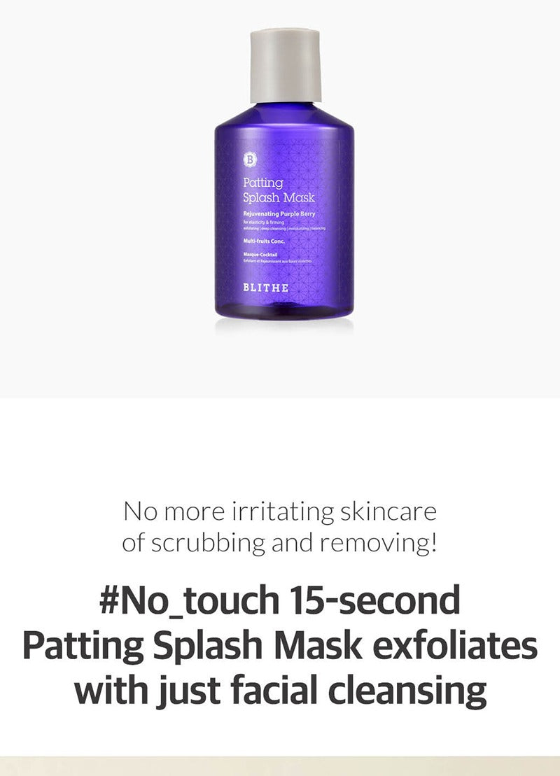 BLITHE Patting Splash Mask Rejuvenating Purple Berry 150ml