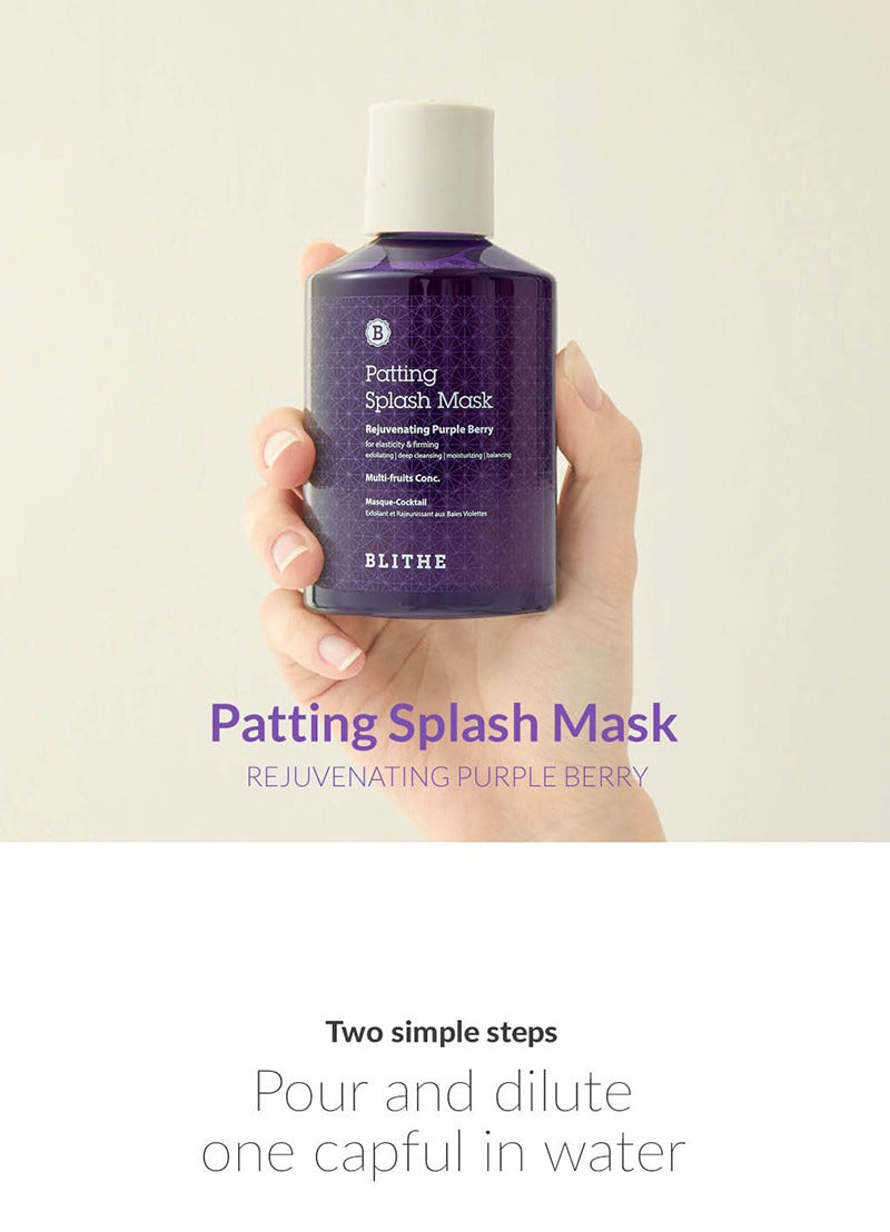 BLITHE Patting Splash Mask Rejuvenating Purple Berry 150ml