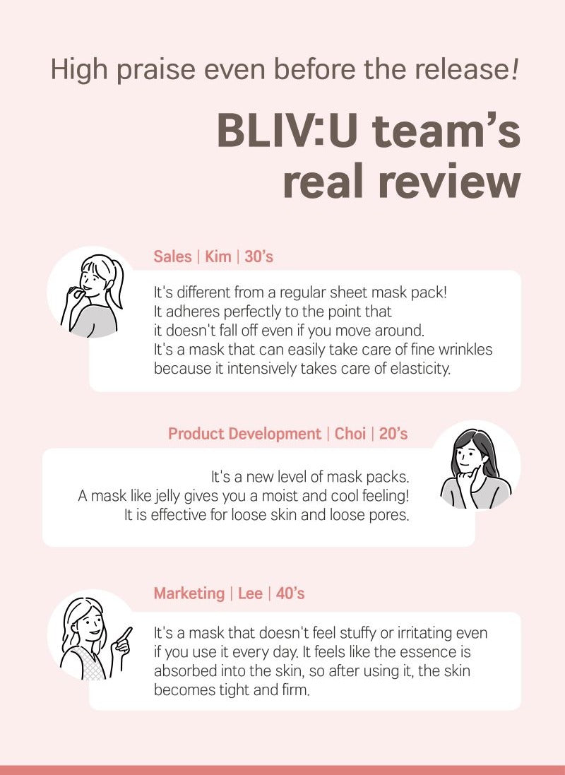 BLIV:U Collagen Bouncing Firming Gel Mask 28g