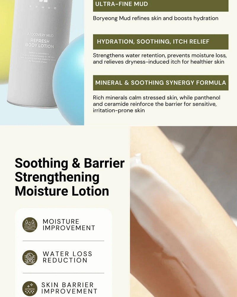 BRMUD Atocovery Mud Refresh Body Lotion 300g