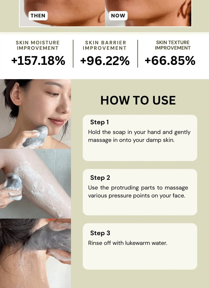 BRMUD Relief Mud Gua Sha Mud Bar Soap 85g