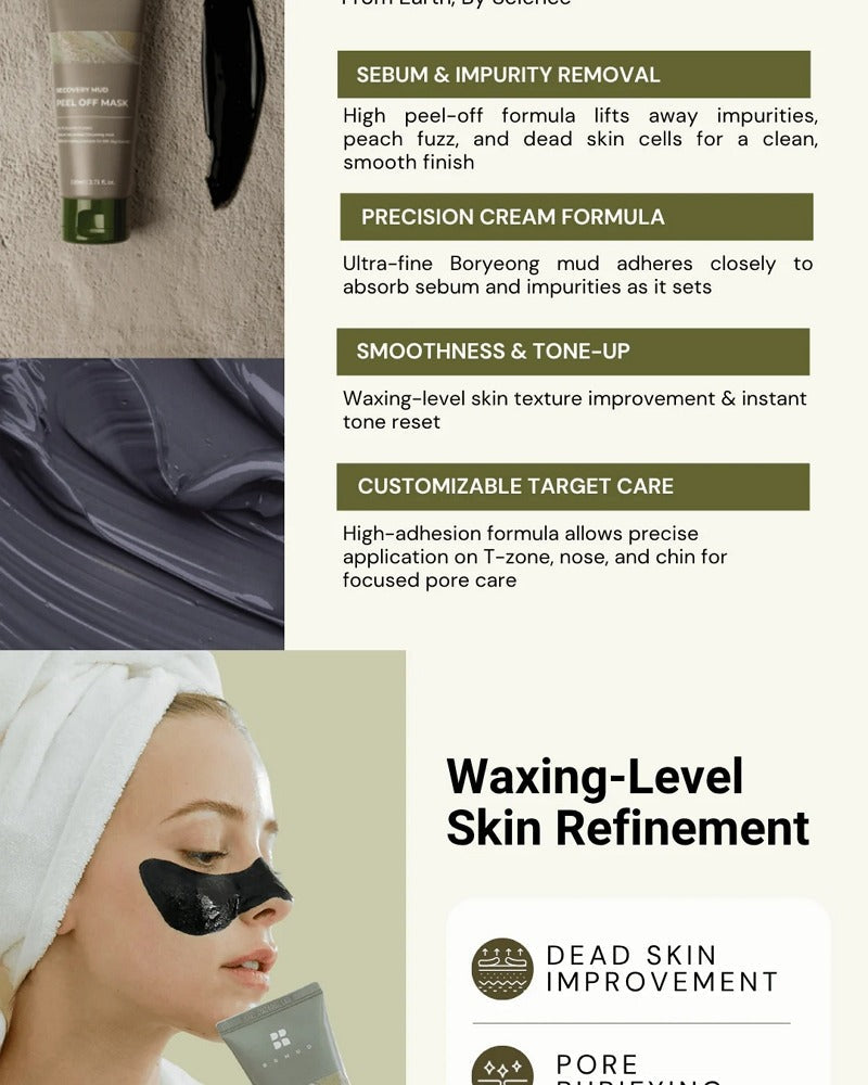 BRMUD Relief Mud Peel-Off Mask 110ml