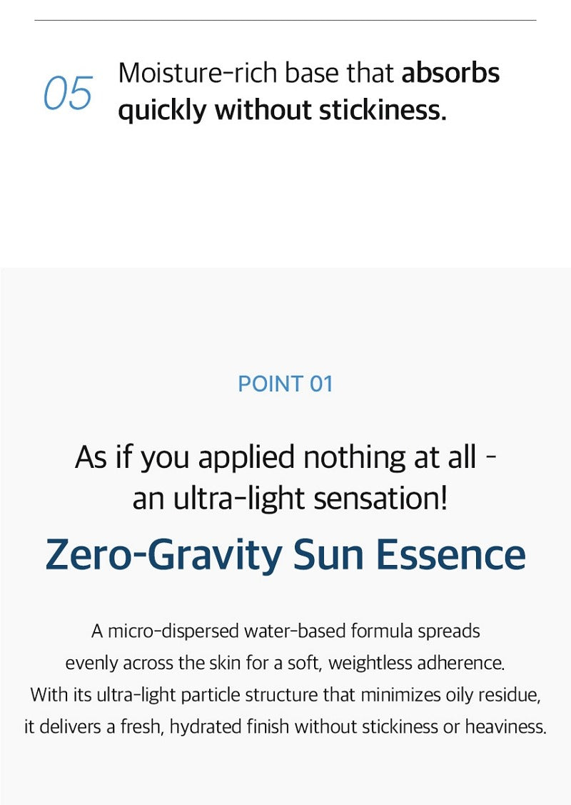 Bad Skin Zero Gravity Sun Essence SPF50+ PA++++ 50ml