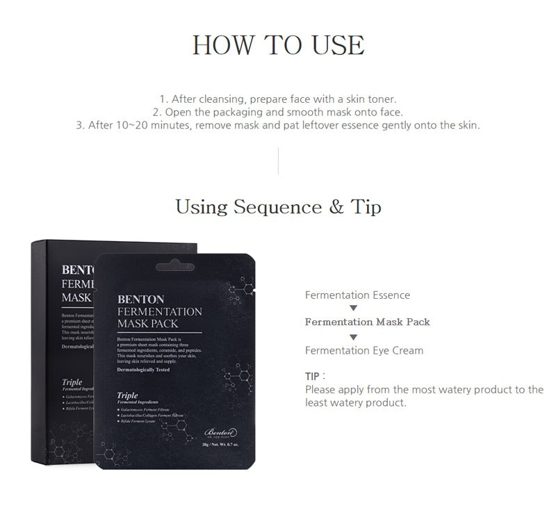 Benton Fermentation Mask Pack 20g