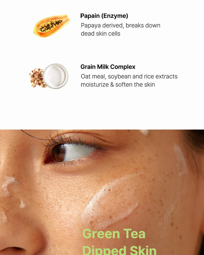 By Wishtrend Green Tea & Enzyme Milky Foaming Wash 140ml