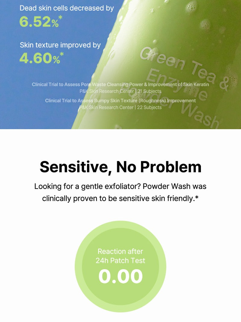 By Wishtrend Green Tea & Enzyme Powder Wash 110g