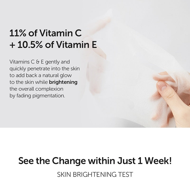 By Wishtrend Natural Vitamin 21.5% Enhancing Sheet Mask (5-Pack)