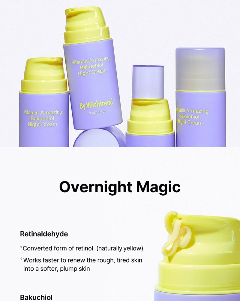 By Wishtrend Vitamin A-mazing Bakuchiol Night Cream 30g