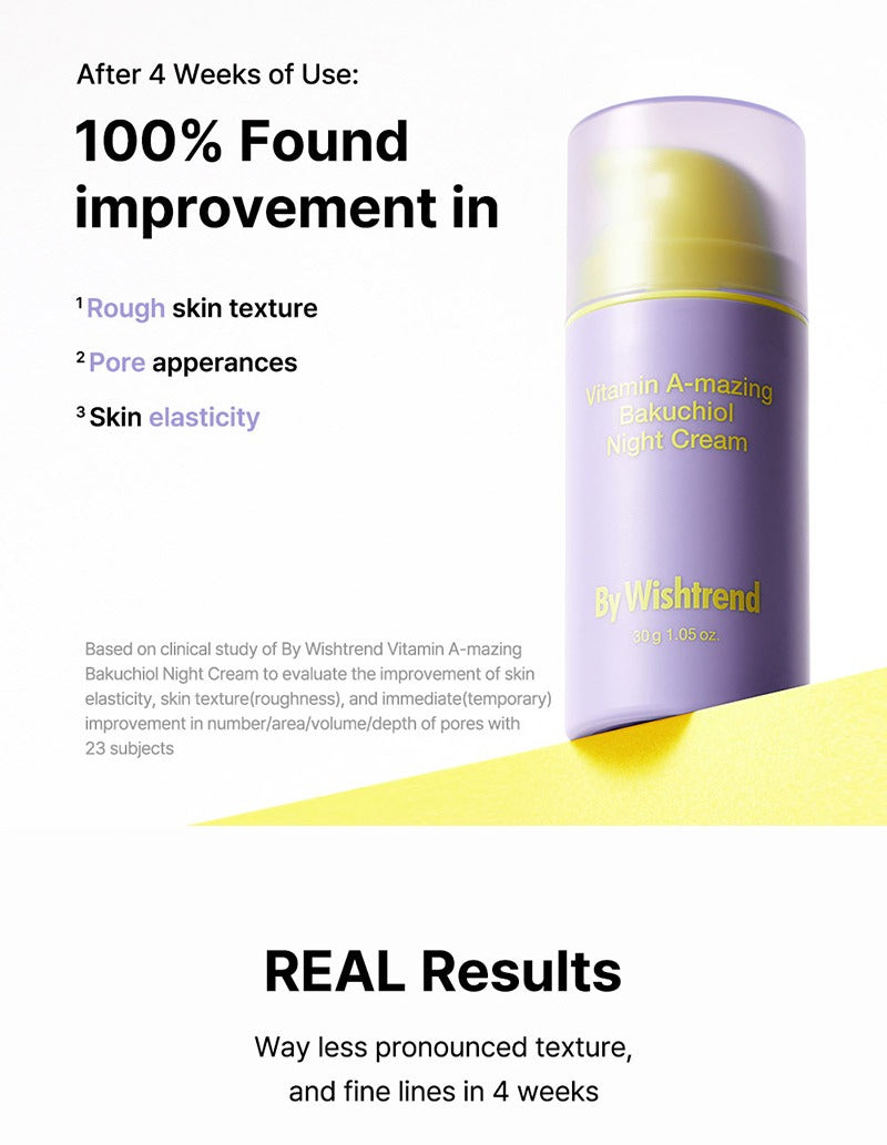 By Wishtrend Vitamin A-mazing Bakuchiol Night Cream 30g