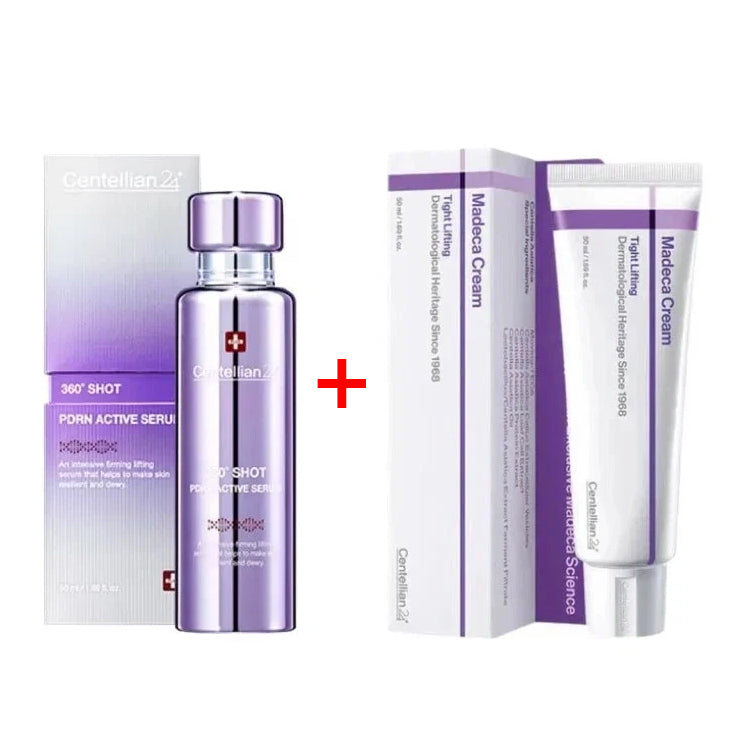 CENTELLIAN24 360° Shot PDRN Active Serum + Madeca Cream Tight Lifting Set