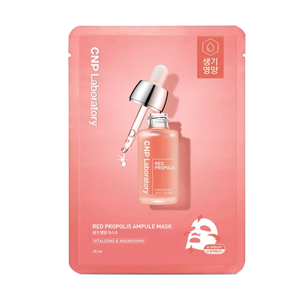 CNP LABORATORY Red Propolis Ampule Mask - 1pack (10pcs) 