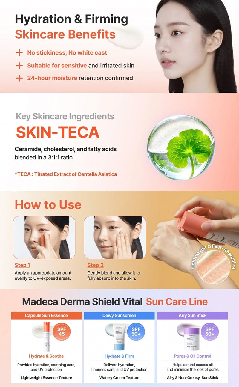 Centellian24 Madeca Derma Shield Vital Capsule Sun Essence 40ml