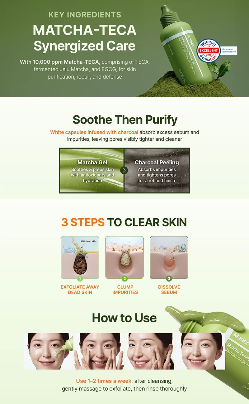 Centellian24 Madeca Matcha Toning Peeling Gel 150ml