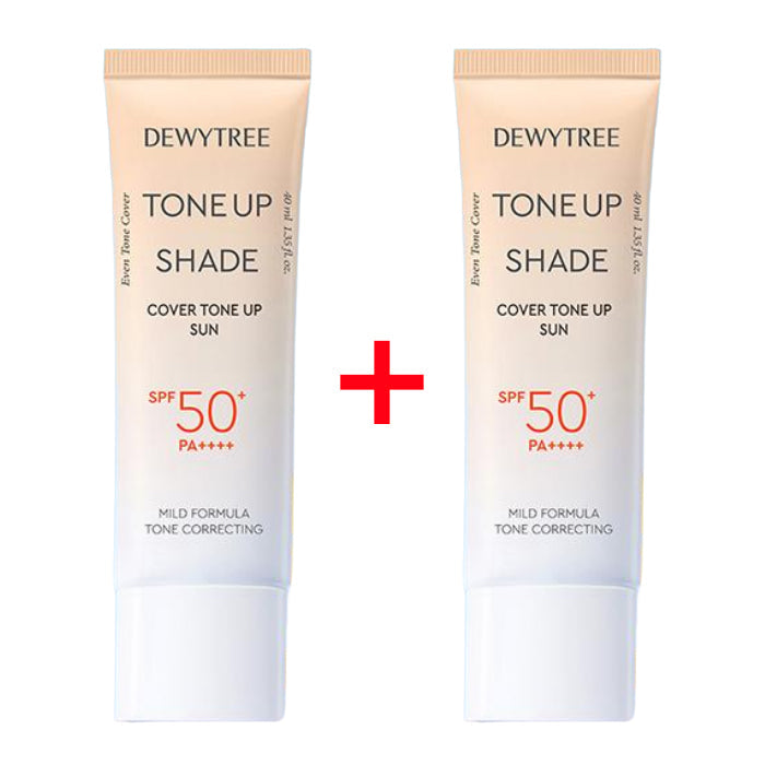 DEWYTREE Tone Up Shade Cover Tone Up Sun 40ml x 2ea (SPF50+ PA++++)