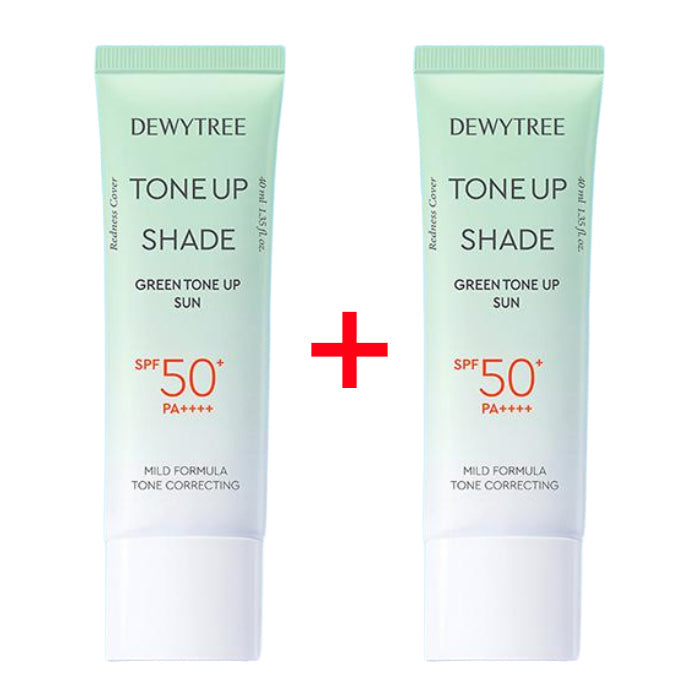 DEWYTREE Tone Up Shade Green Tone Up Sun 40ml x 2ea (SPF50+ PA++++)