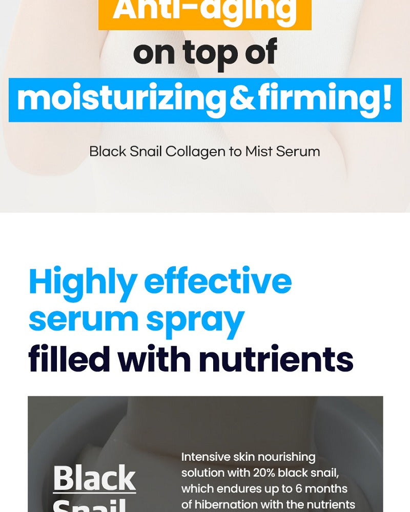 DR.G Black Snail Collagen To Mist Serum 100ml